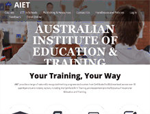 Tablet Screenshot of aiet.edu.au